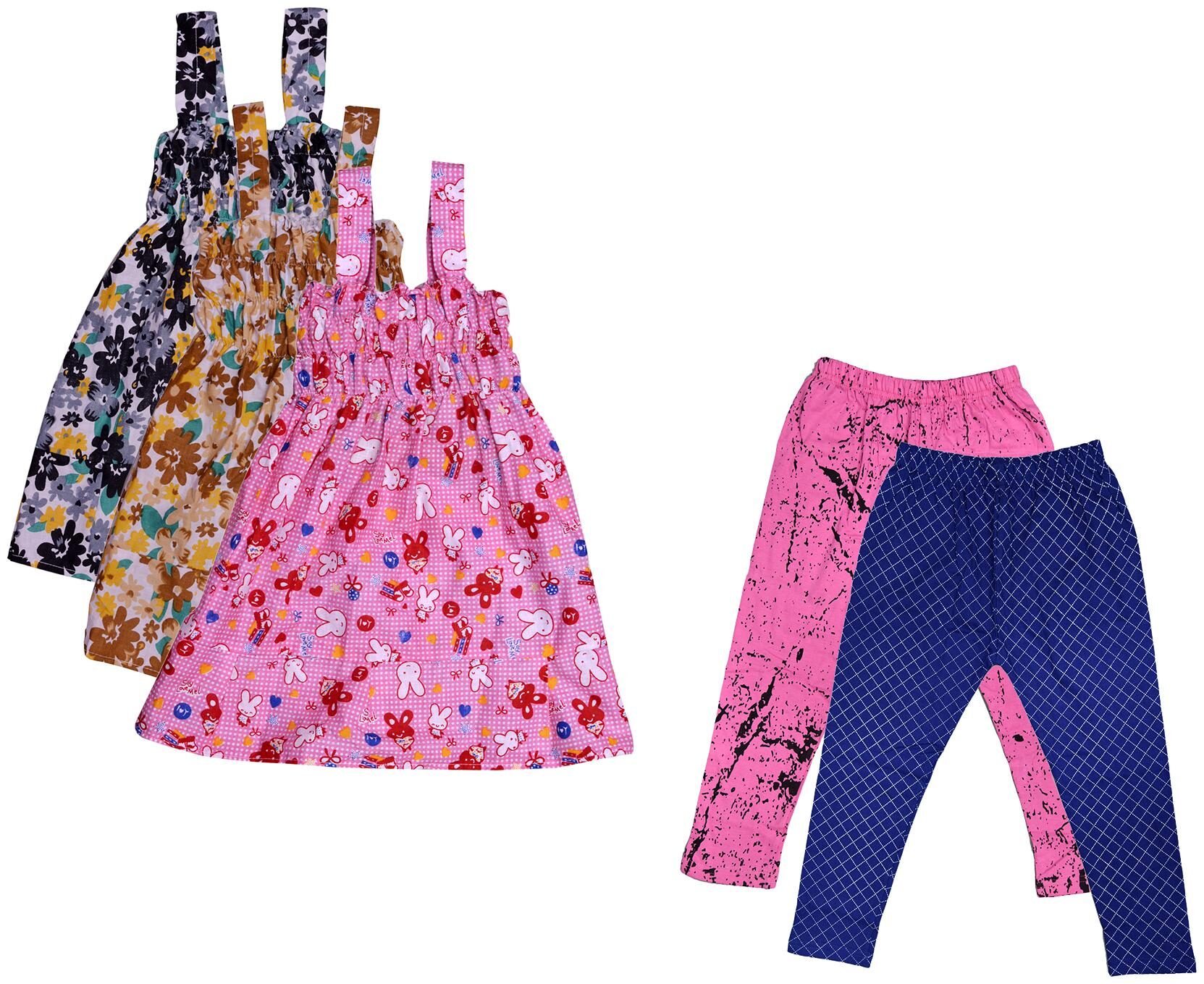 

Kavya Girl Cotton Top Bottom Set - Multi