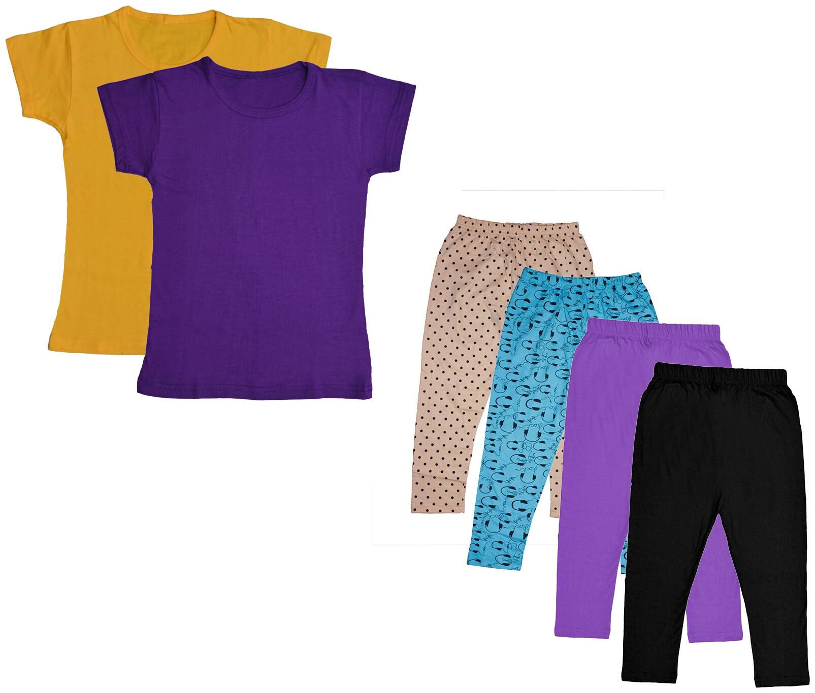 

Kavya Girl Cotton Top Bottom Set - Multi