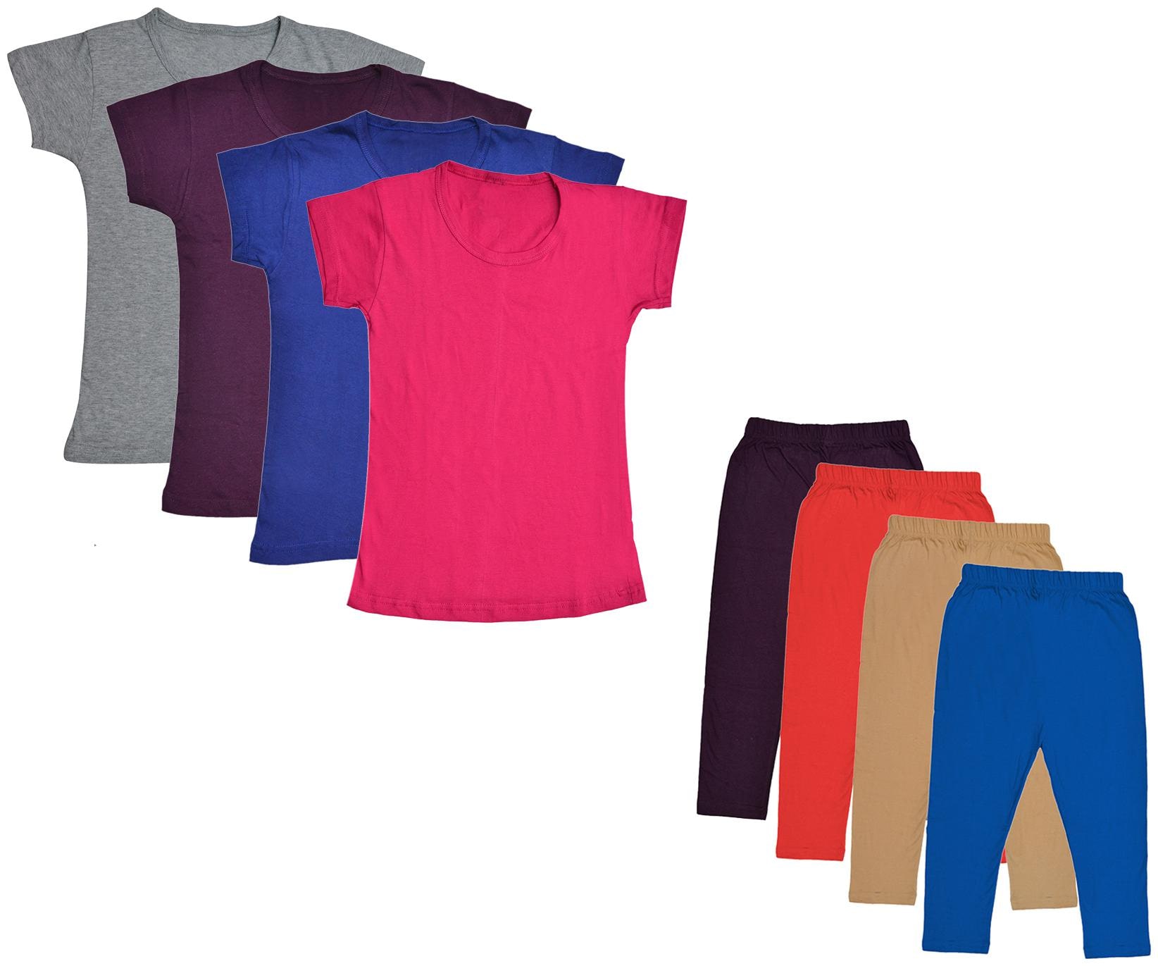 

Kavya Girl Cotton Top Bottom Set - Multi