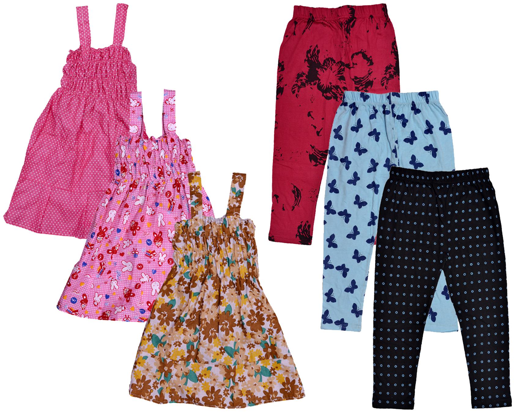 

Kavya Girl Cotton Top Bottom Set - Multi