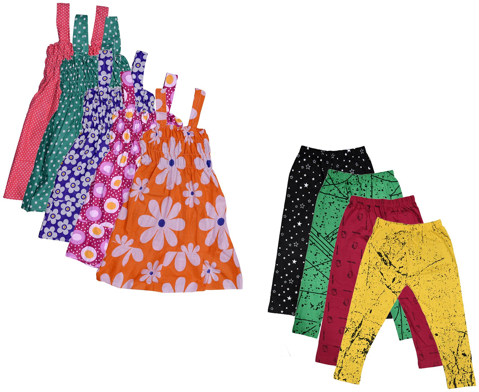 

Kavya Girl Cotton Top Bottom Set - Multi