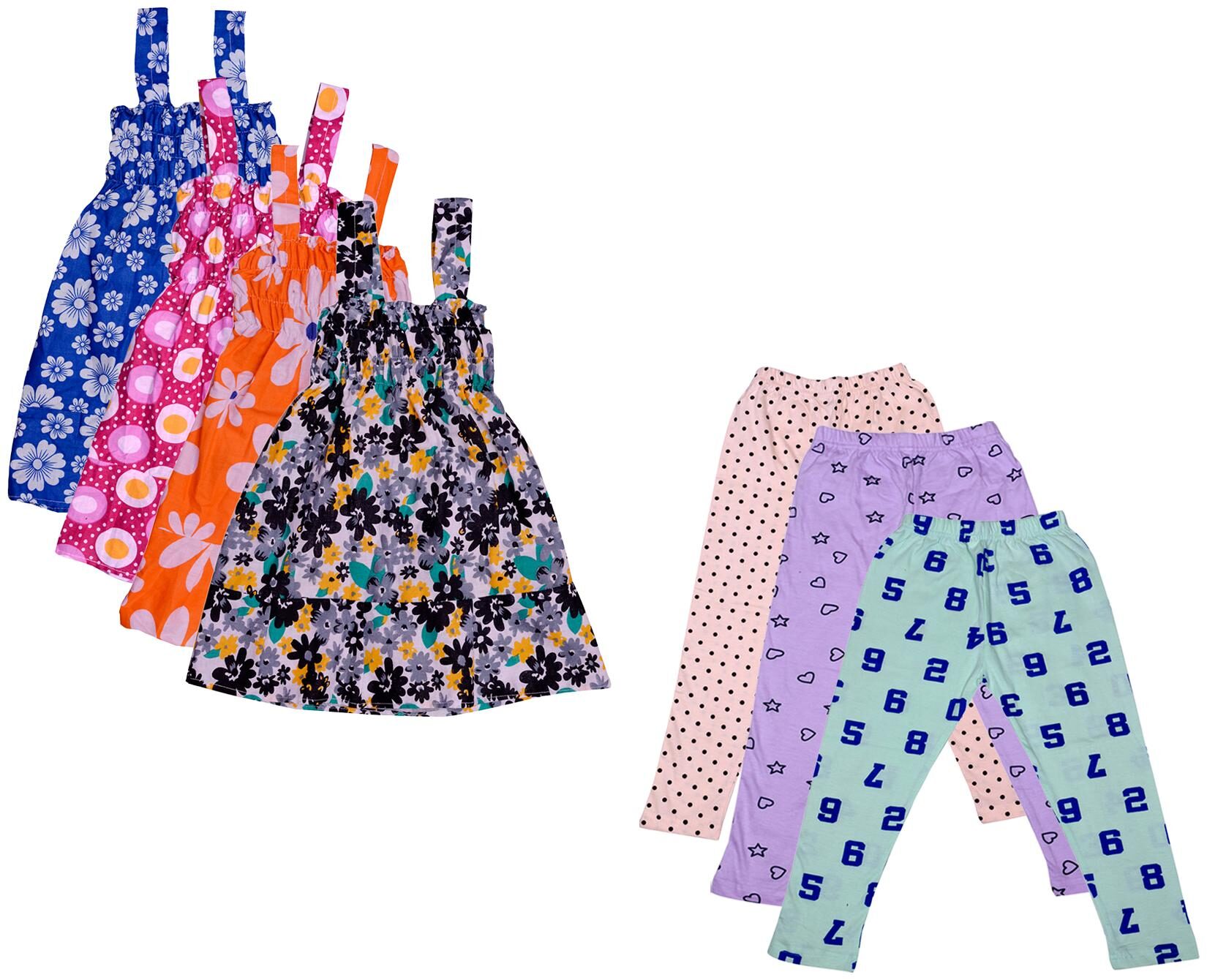

Kavya Girl Cotton Top Bottom Set - Multi