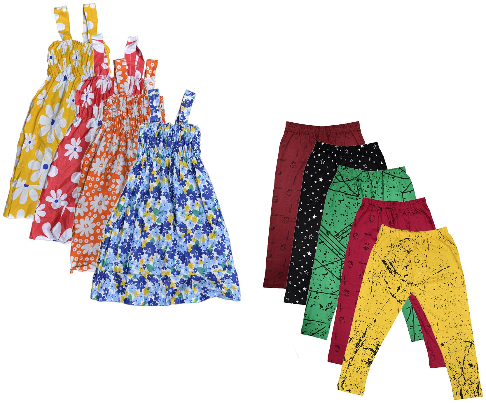 

Kavya Girl Cotton Top Bottom Set - Multi