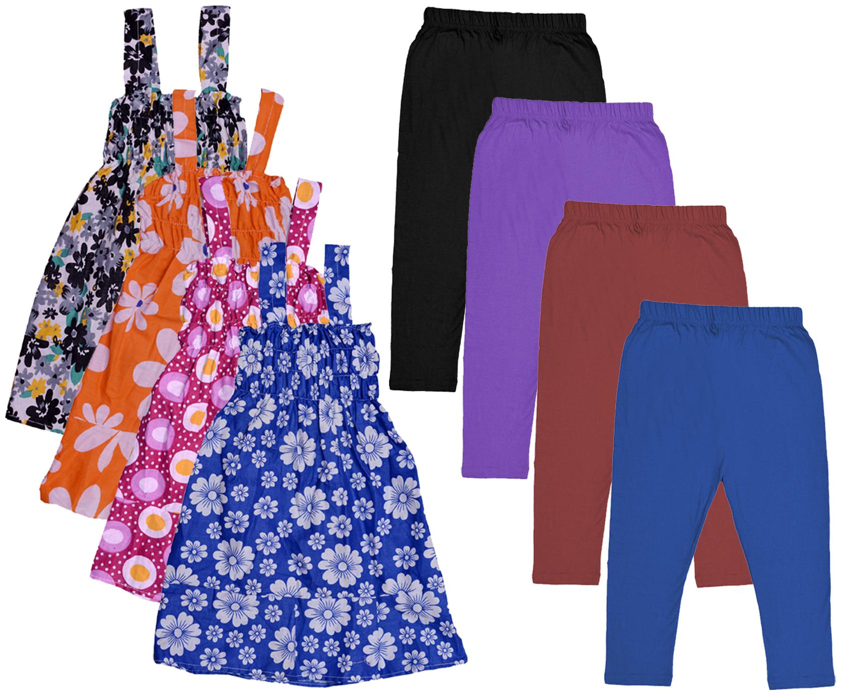 

Kavya Girl Cotton Top Bottom Set - Multi