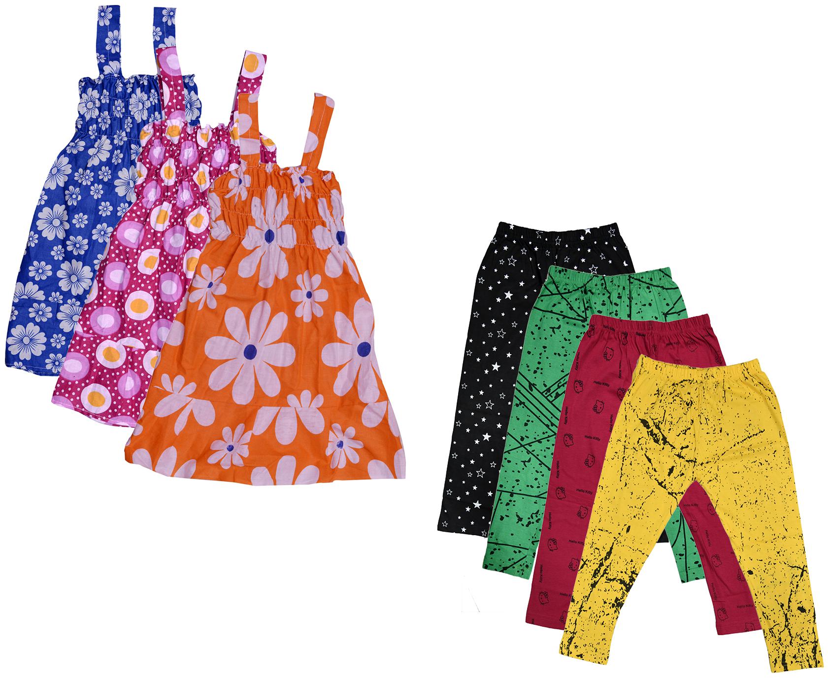 

Kavya Girl Cotton Top Bottom Set - Multi