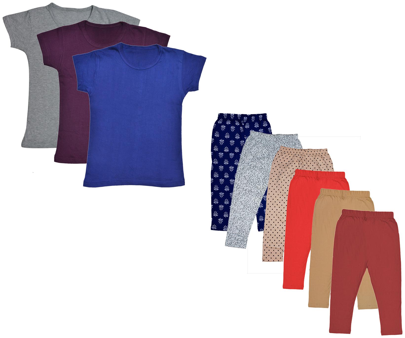 

Kavya Girl Cotton Top Bottom Set - Multi