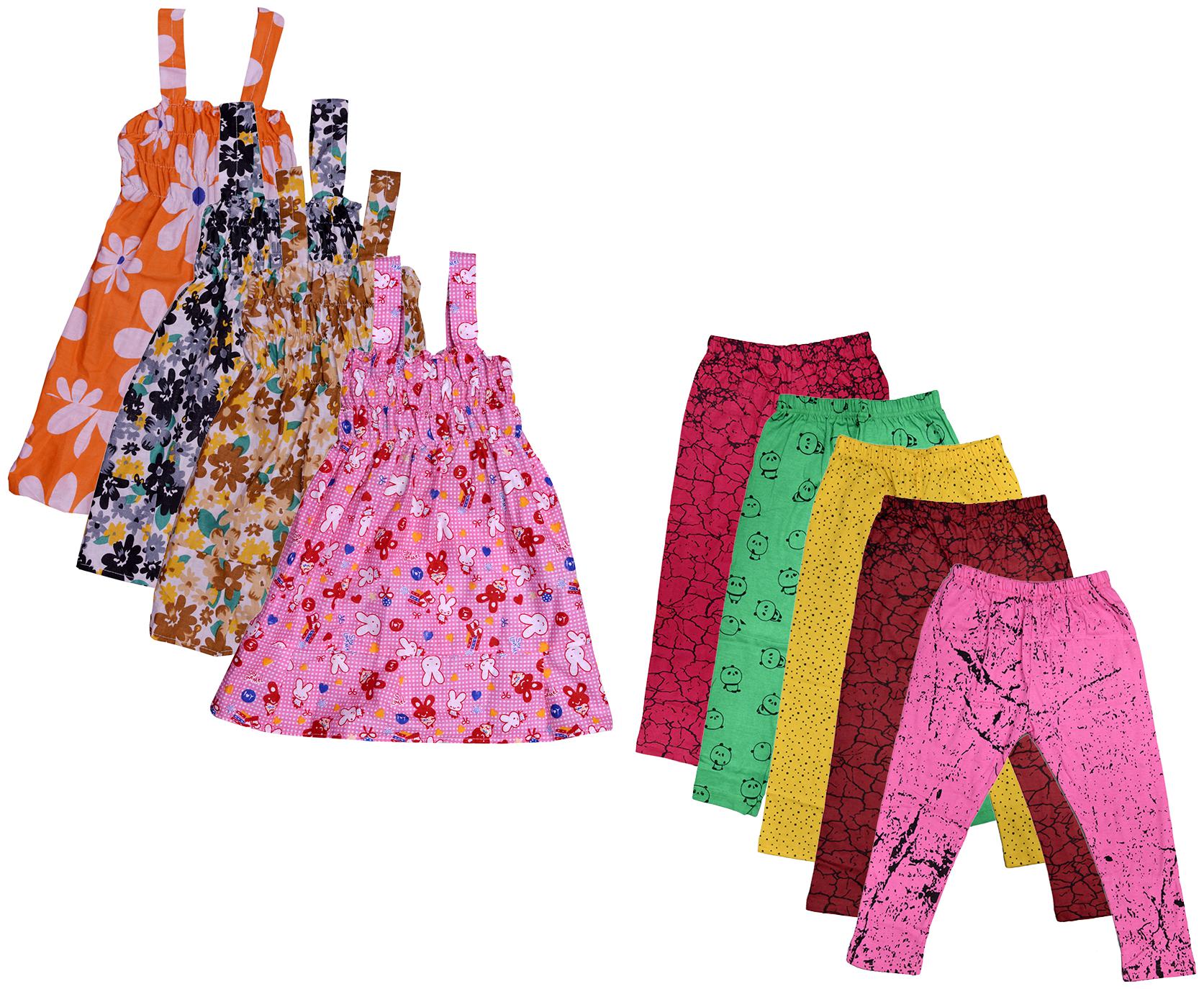 

Kavya Girl Cotton Top Bottom Set - Multi