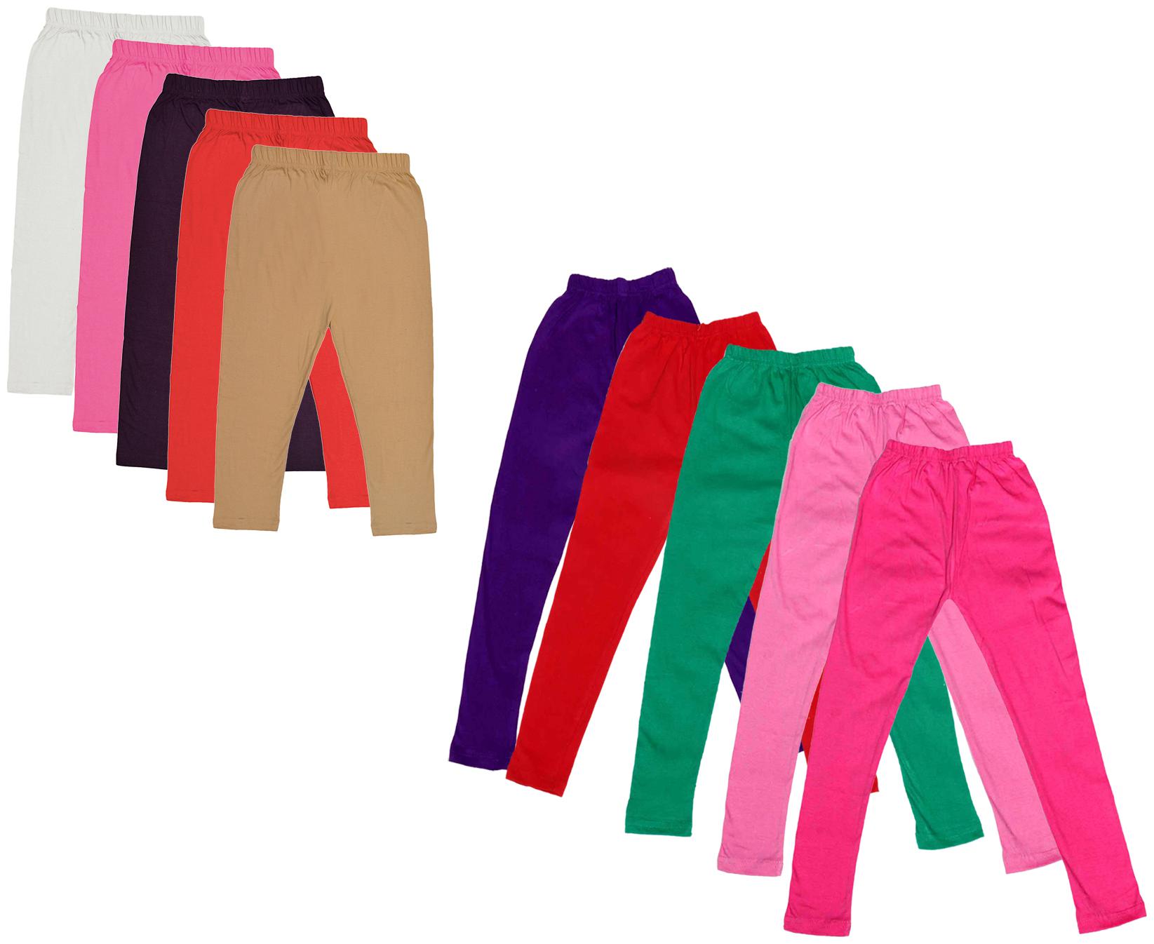 

Kavya Girl Cotton Solid Capri - Multi