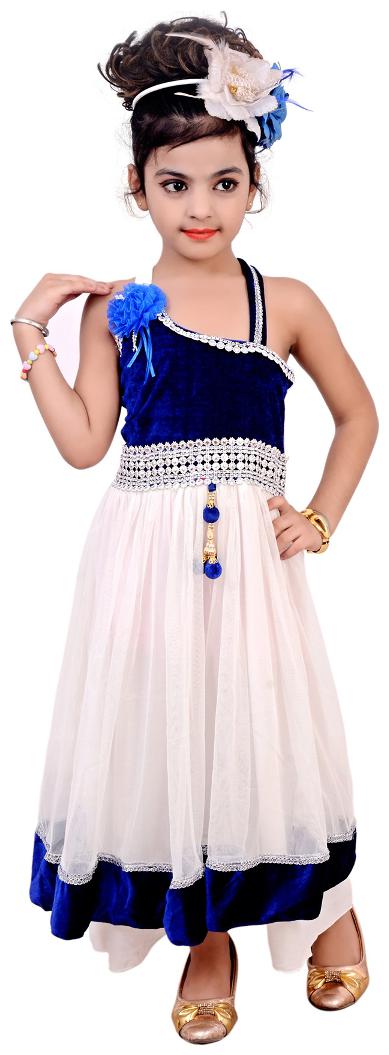 

KBKIDSWEAR Girl s Solid Design Fashion Neck Dress (9 - 10 Years)