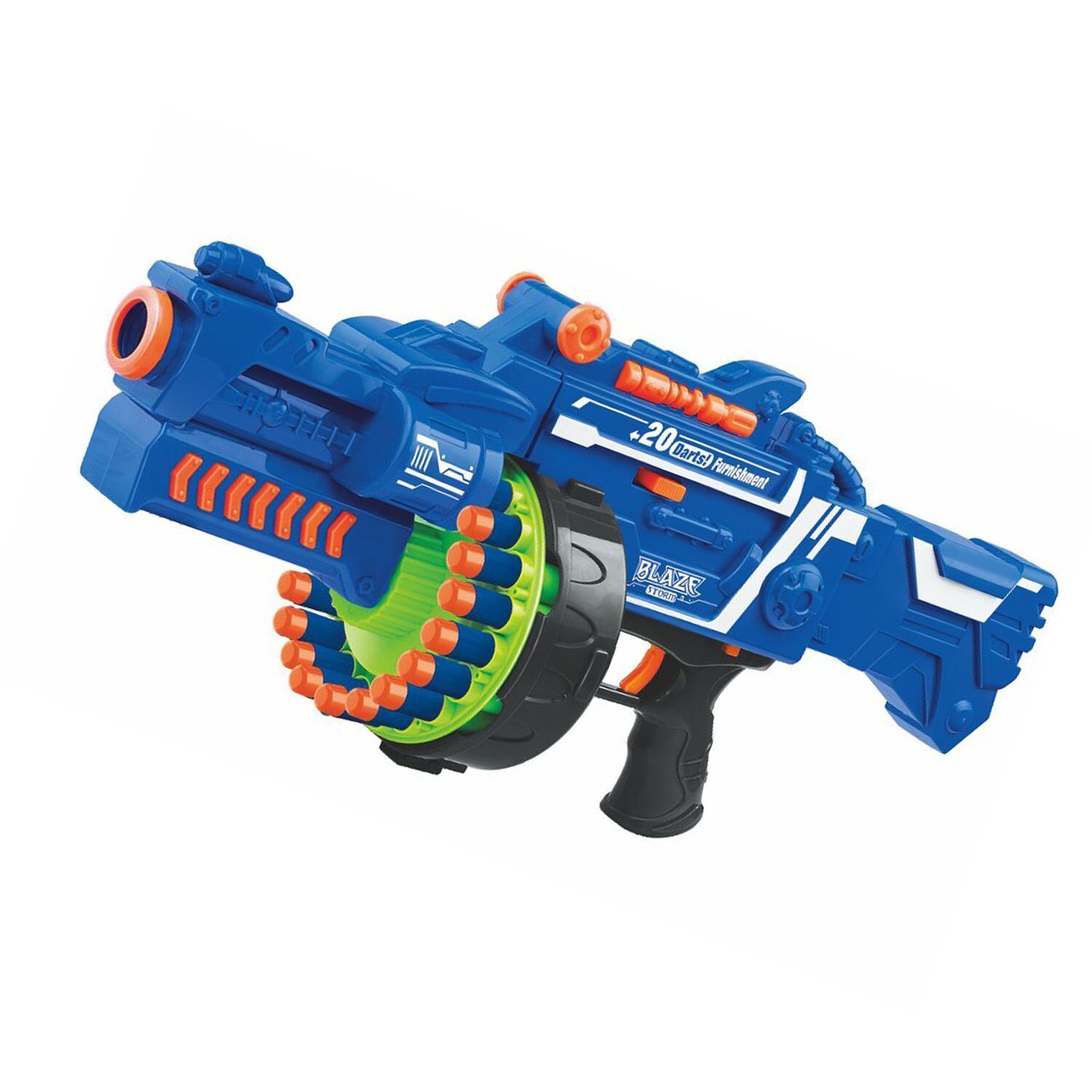 

Kgint Kids Plastic Blaze Storm Soft Bullet Automatic Gun With 40 Darts Included