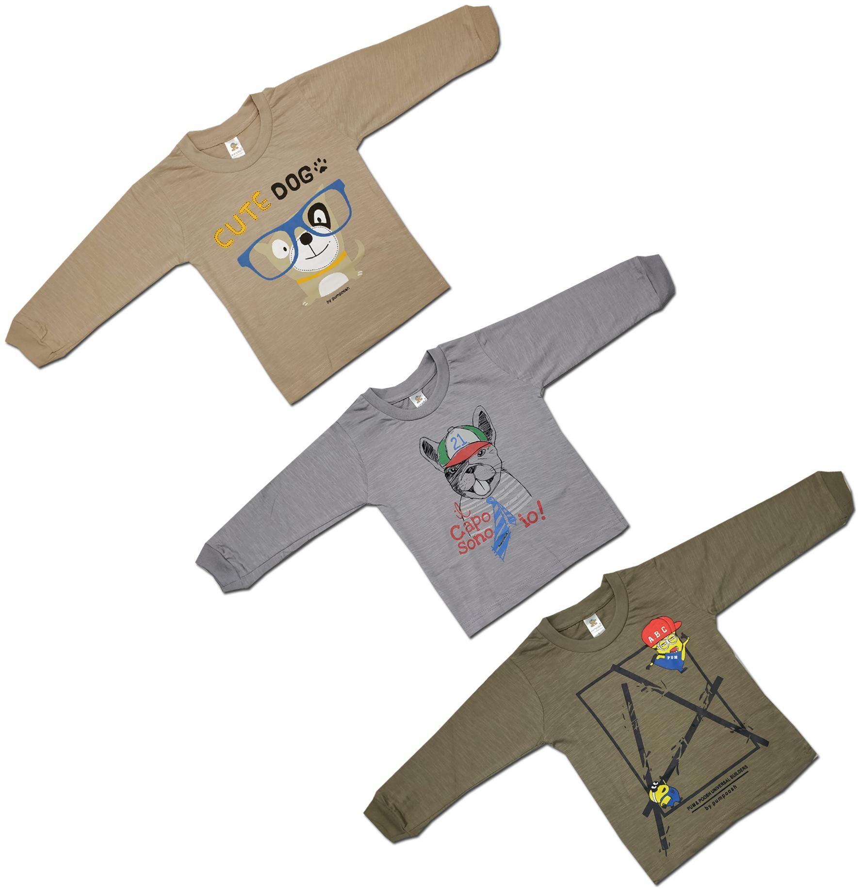 

KID S CARE Cotton Printed T shirt for Baby Boy - Multi