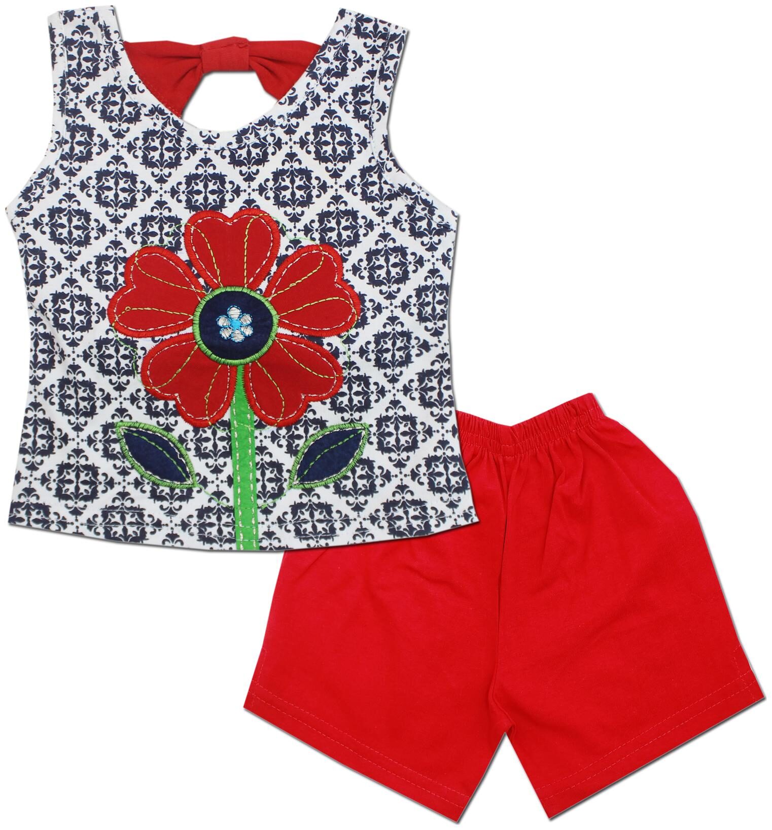

KID S CARE Baby girl Top bottom set - Red