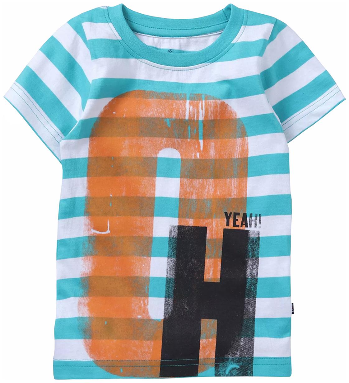 

KiddoPanti Boy Cotton Striped T-shirt - Blue White