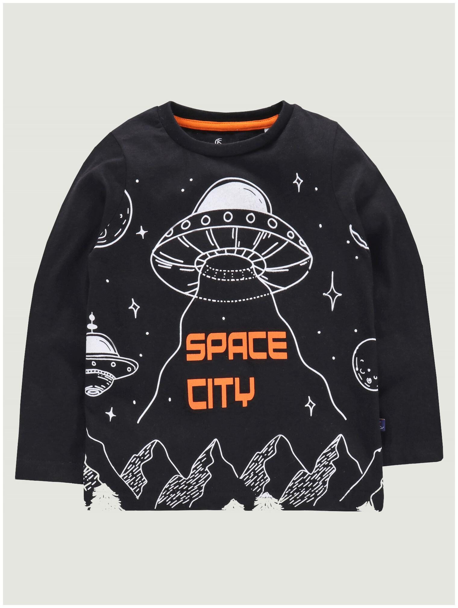 

KiddoPanti Boy Cotton Printed T-shirt - Black