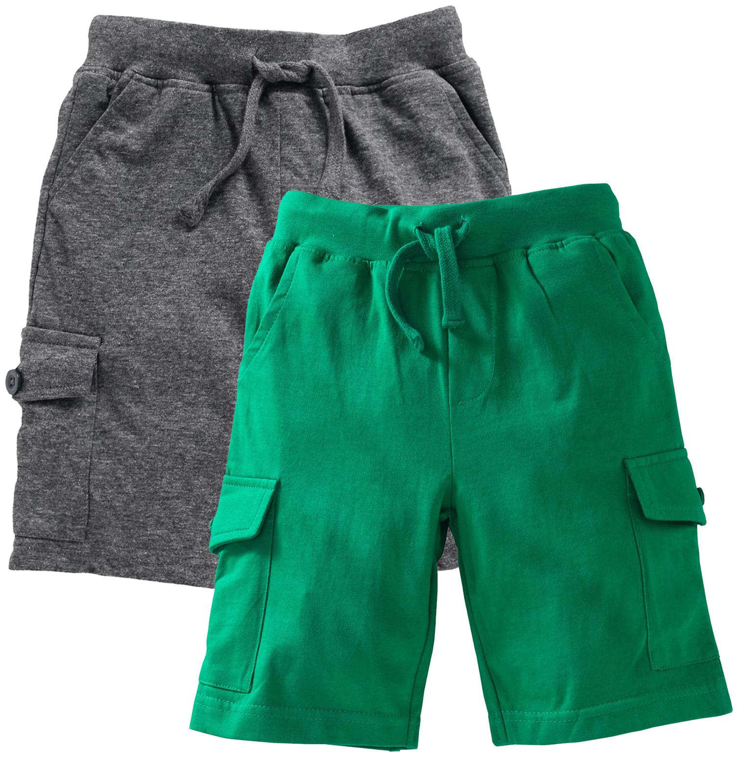 

KiddoPanti Boy Solid Shorts 3 4ths - Green Grey