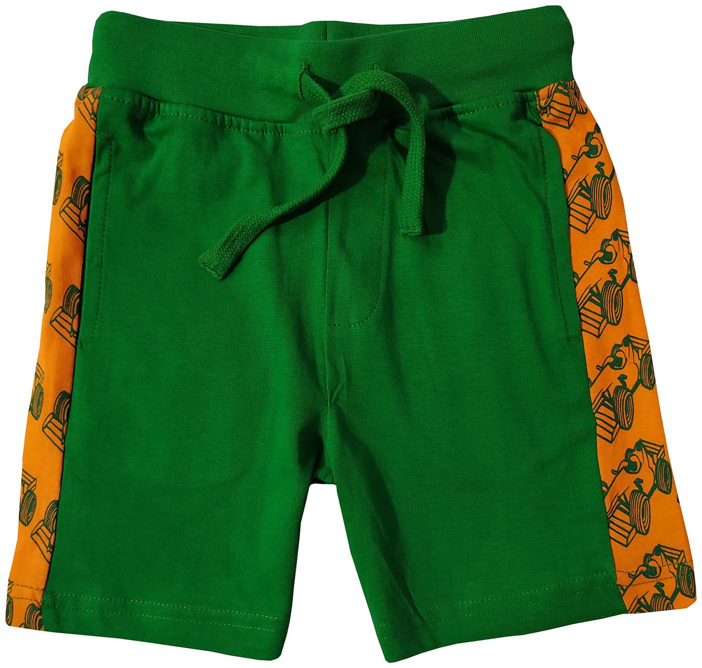 

KiddoPanti Boys Knit shorts with F1 Car AOP Cut and Sew Panel (Green)