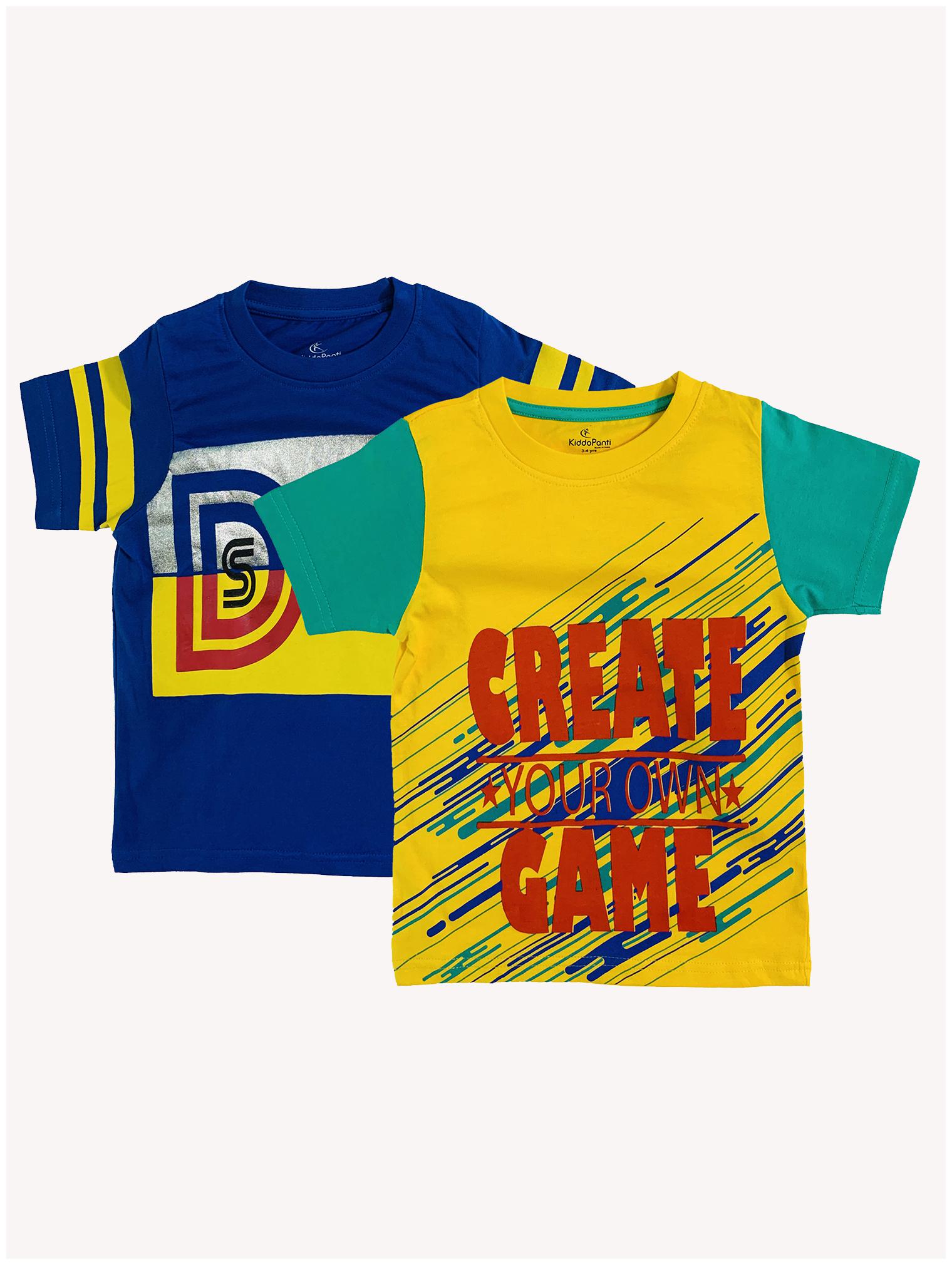 

KiddoPanti Boy Cotton Printed T-shirt - Multi