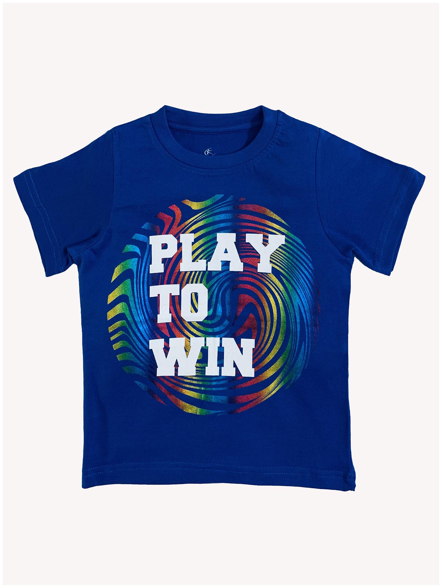 

KiddoPanti Boy Cotton Printed T-shirt - Blue