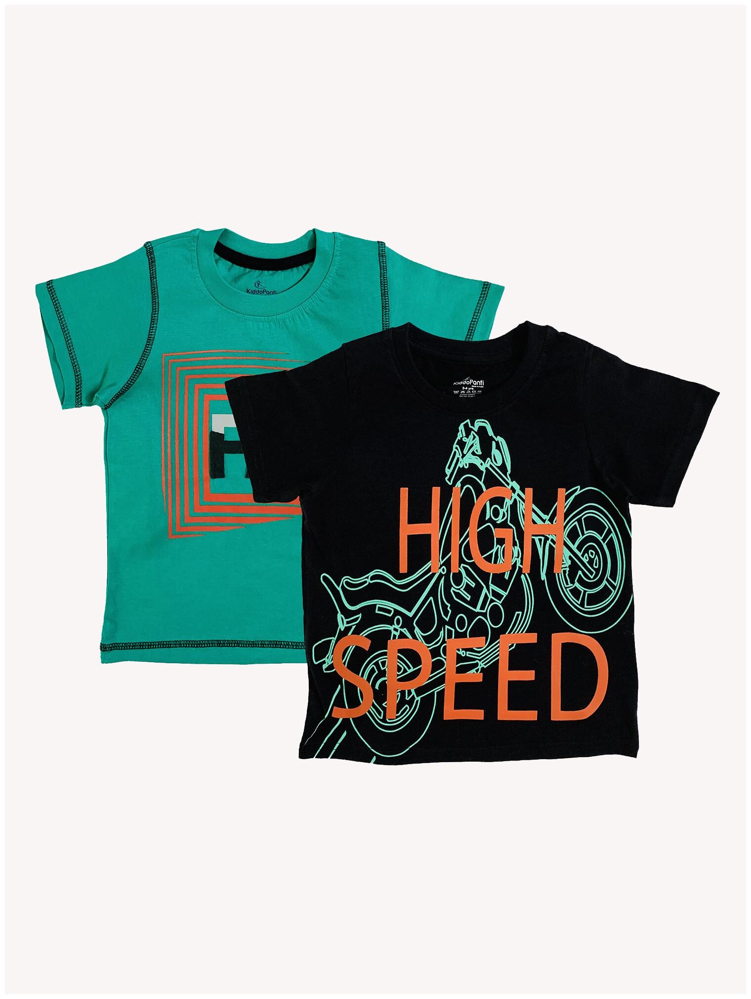 

KiddoPanti Boy Cotton Printed T-shirt - Multi