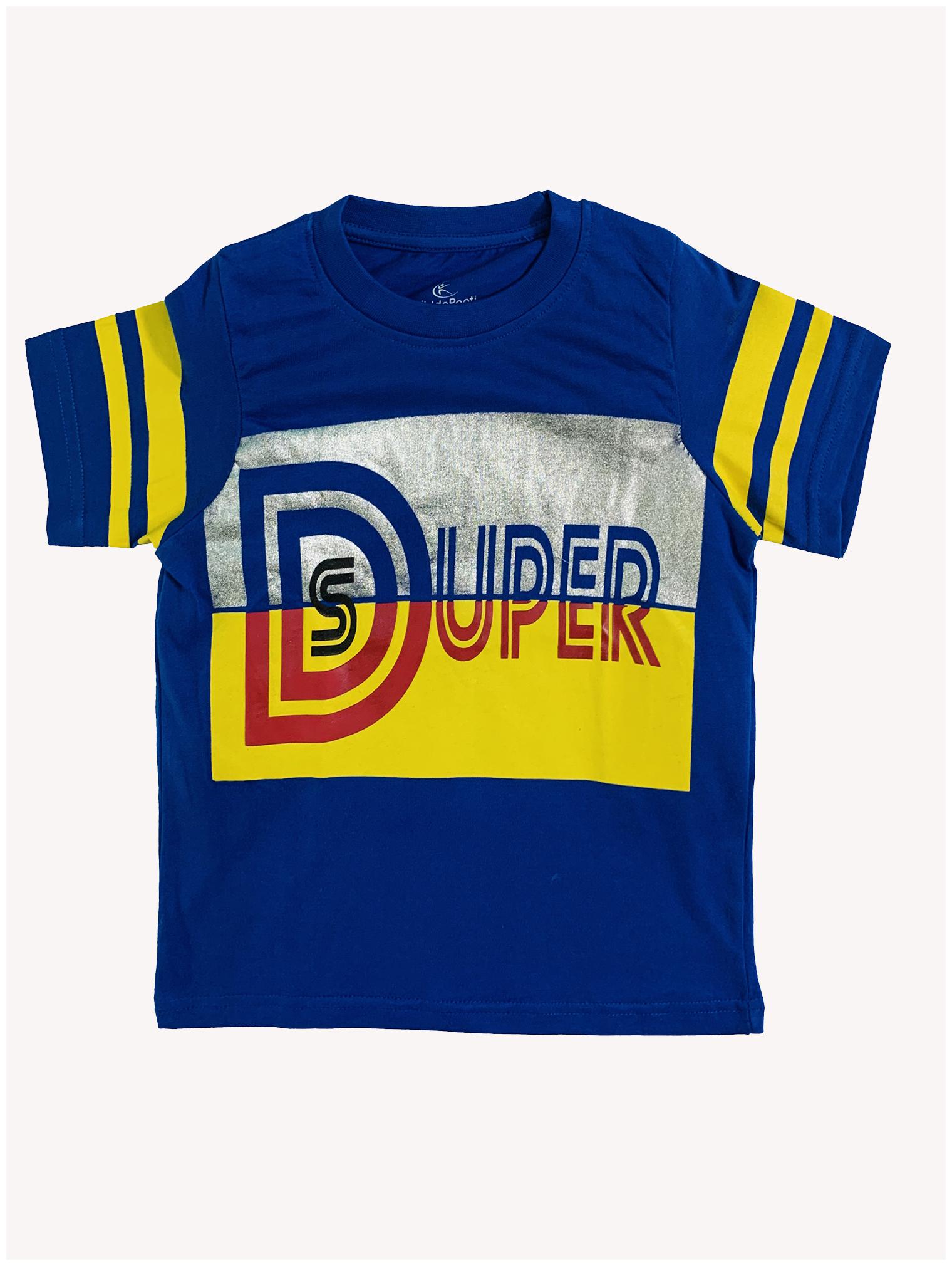 

KiddoPanti Boy Cotton Printed T-shirt - Blue