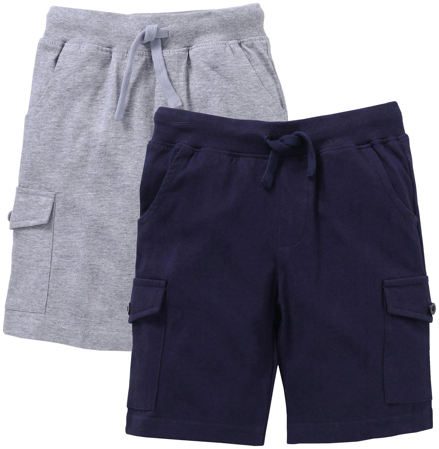 

KiddoPanti Boy Solid Shorts 3 4ths - Blue Grey