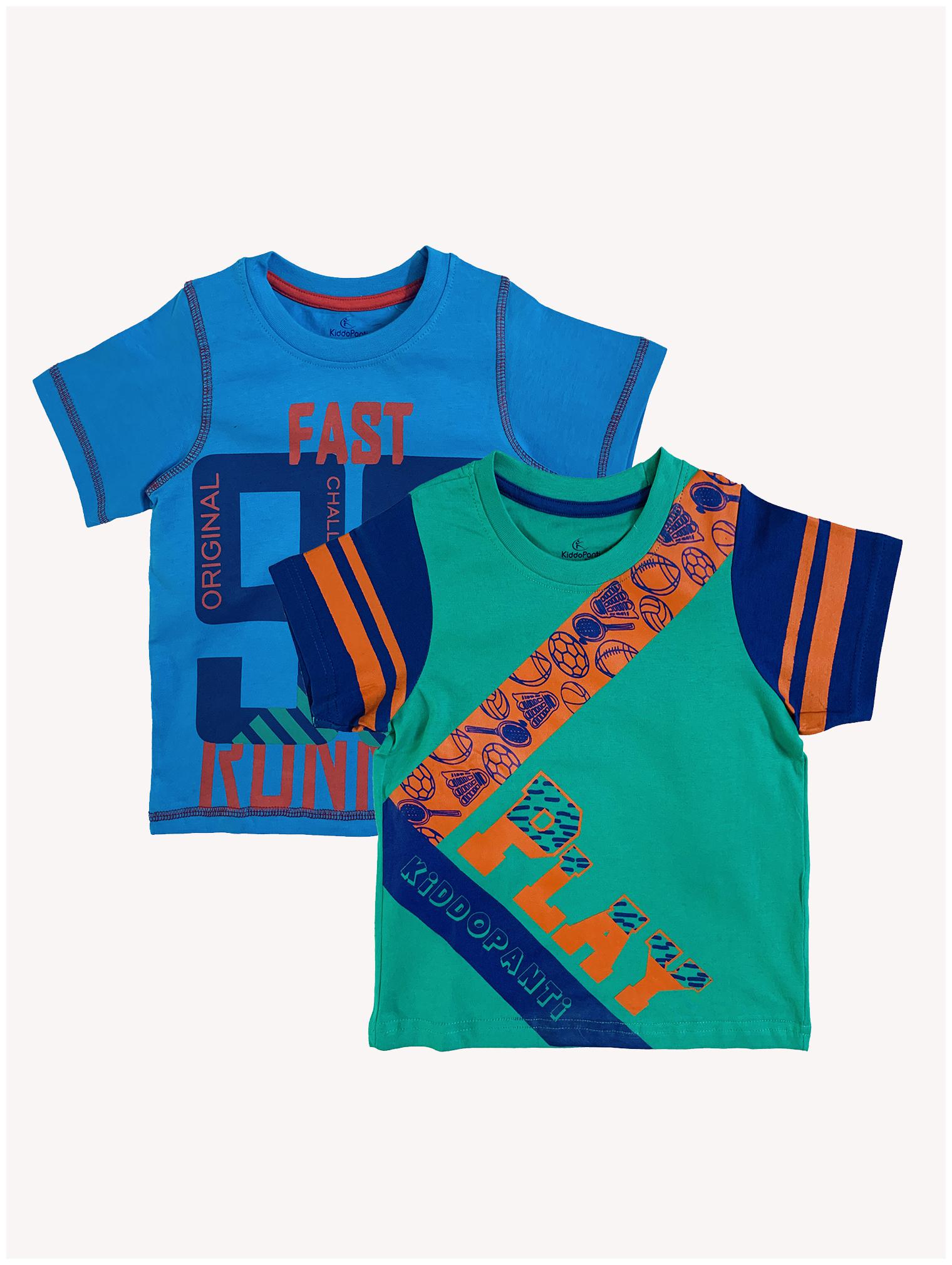 

KiddoPanti Boy Cotton Printed T-shirt - Multi