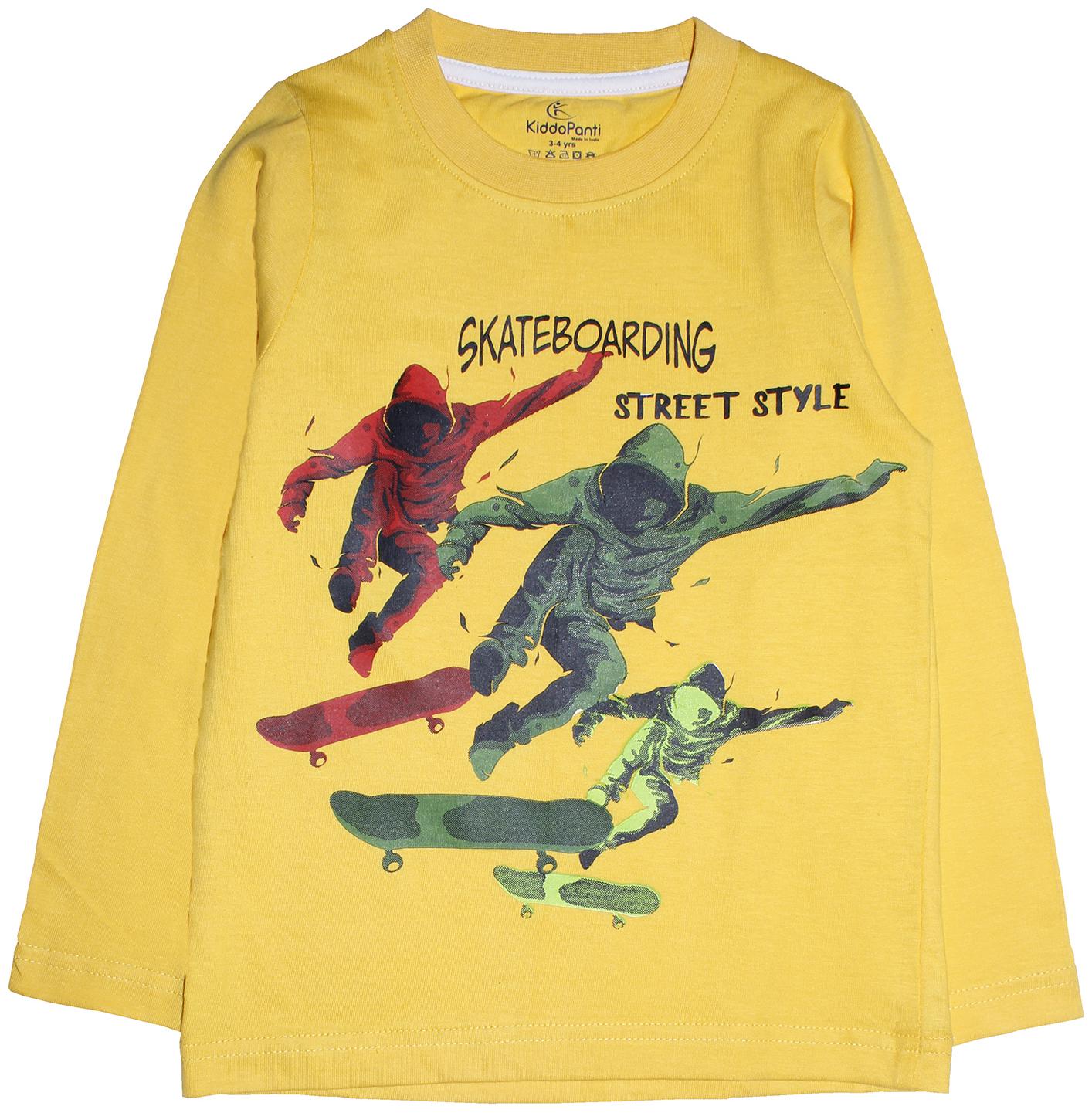 

KiddoPanti Boy Cotton Printed T-shirt - Yellow