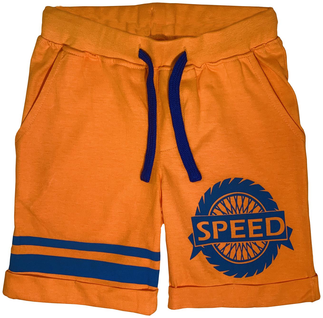 

KiddoPanti Cotton Orange Printed Shorts For Boy