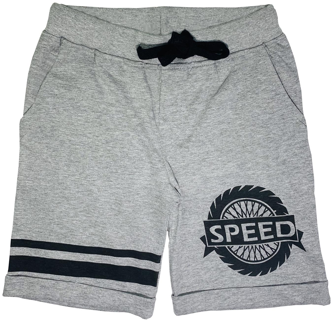 

KiddoPanti Cotton Grey Printed Shorts For Boy