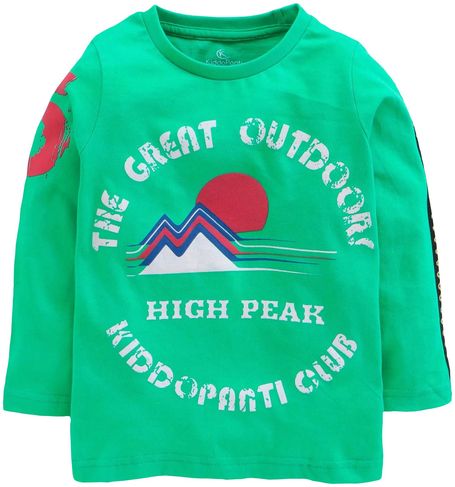 

KiddoPanti Boy Cotton Printed T-shirt - Green
