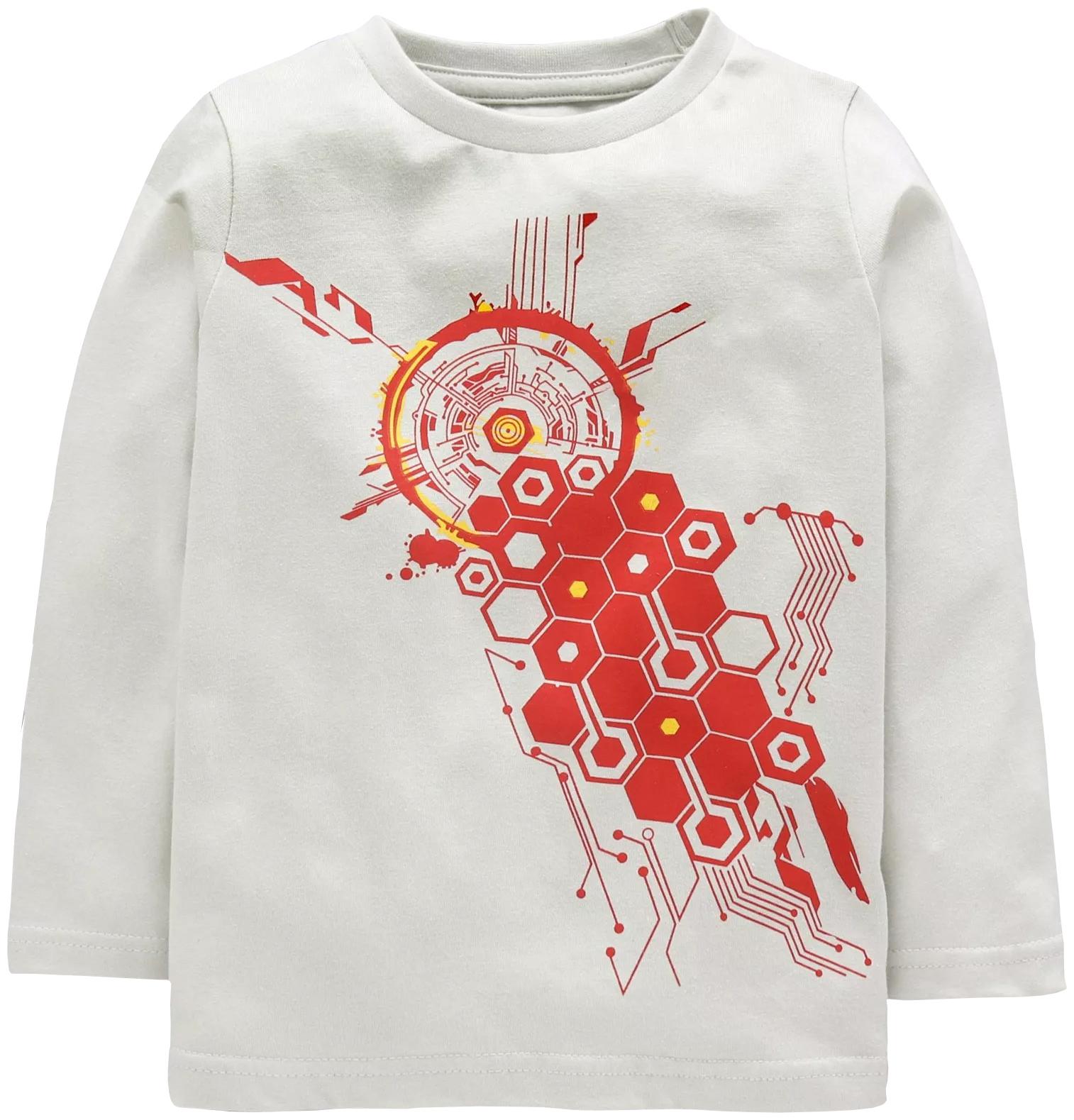 

KiddoPanti Boy Cotton Printed T-shirt - White