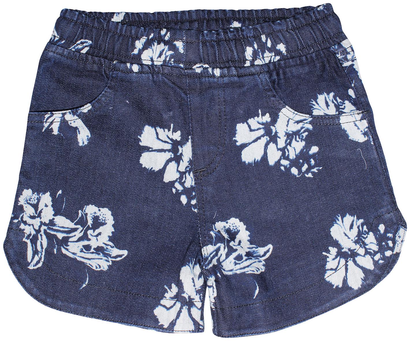 

KiddoPanti Girl Cotton blend Floral Hot pants - Blue