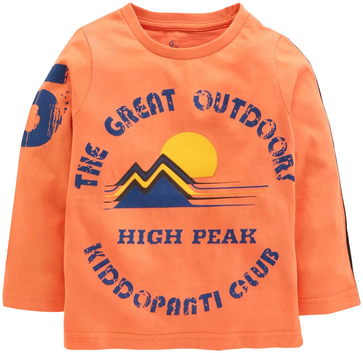 

KiddoPanti Boy Cotton Printed T-shirt - Orange