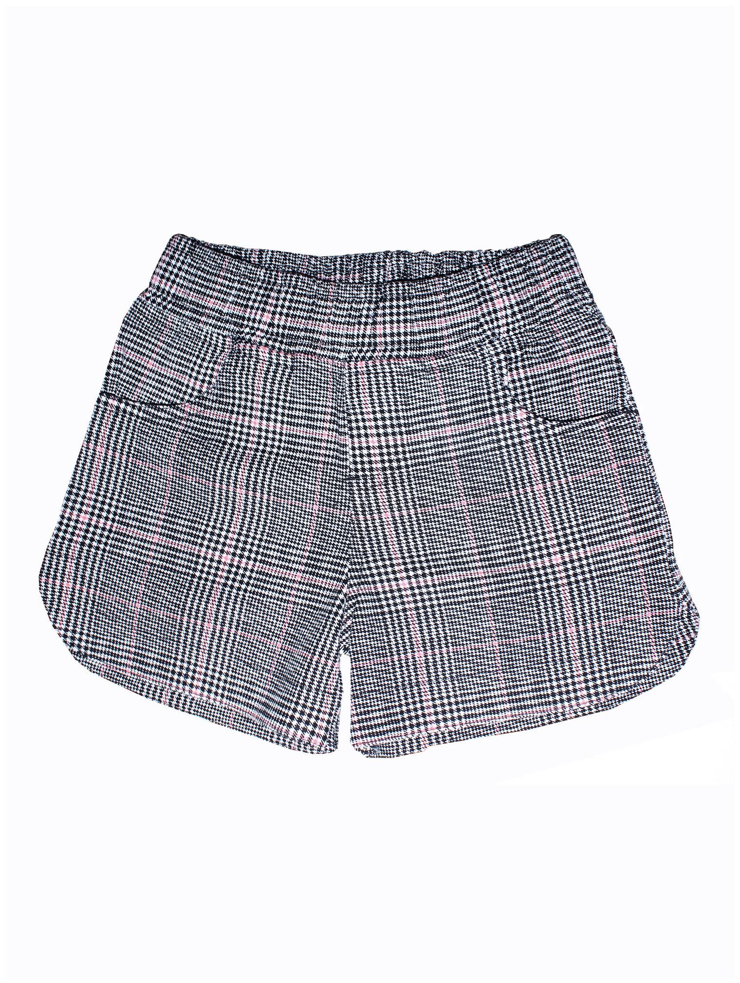 

KiddoPanti Girl s Hounds tooth Design Hot Short Grey