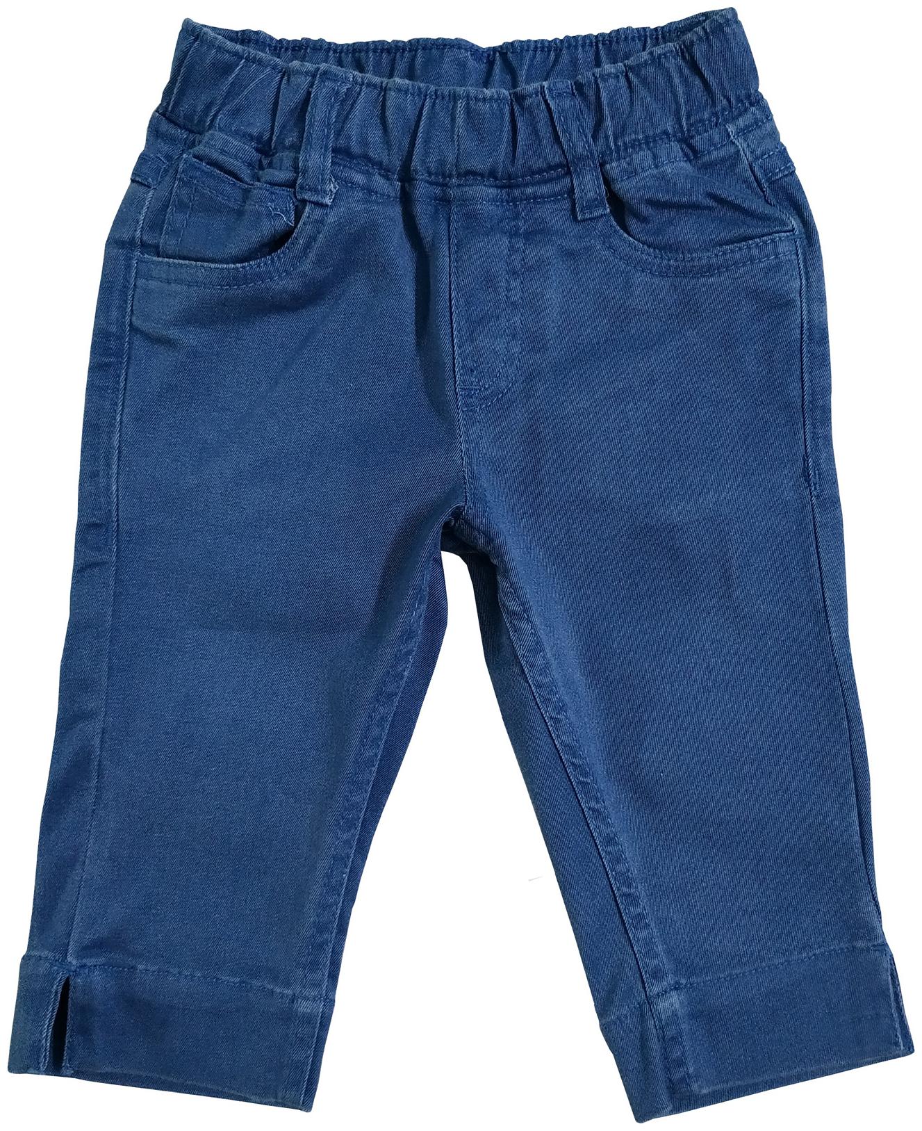 

KiddoPanti Girls solid Capri jegging Blue Color