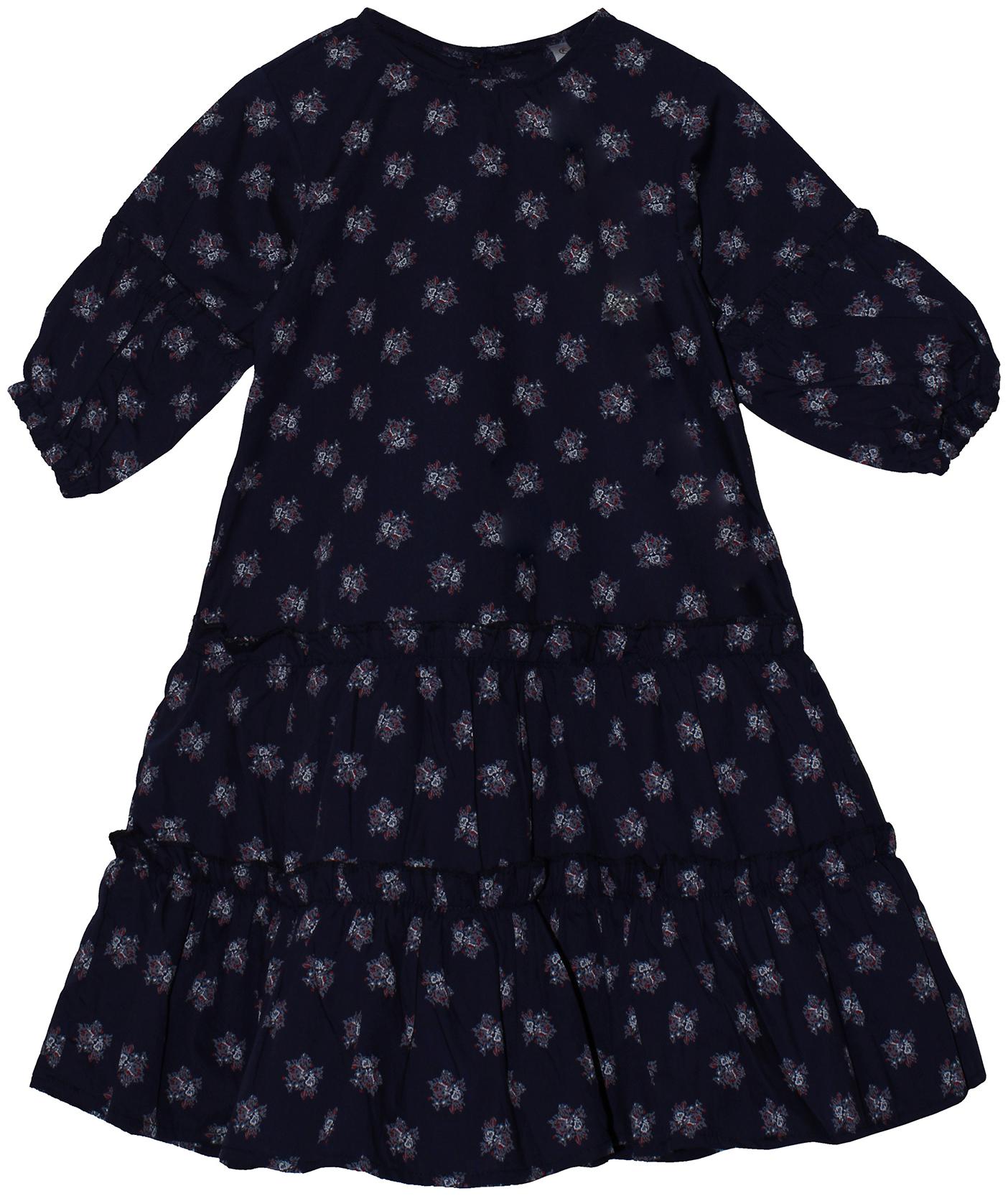 

KiddoPanti Blue Rayon 3 4th Sleeves Knee Length Winter Frock ( Pack of 1 )