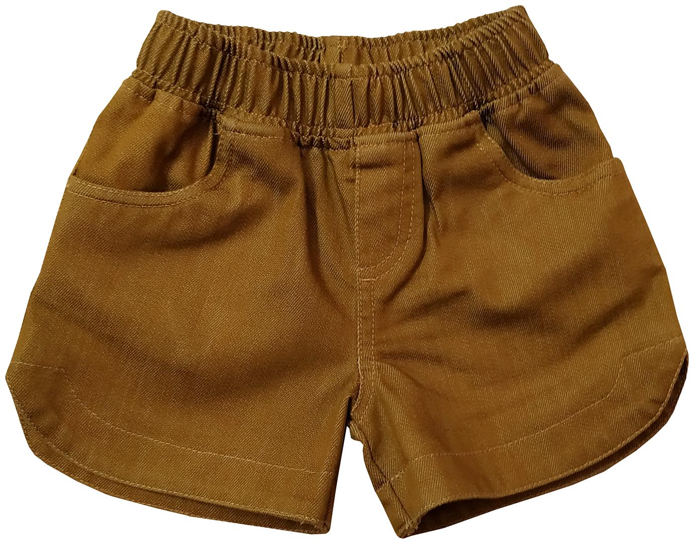 

KiddoPanti Girl Cotton Solid Hot pants - Brown