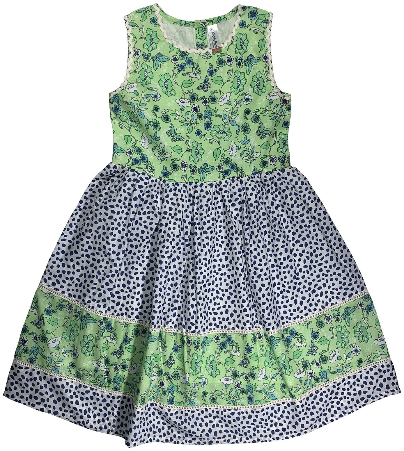 

KiddoPanti Multi Cotton Sleeveless Knee Length Princess Frock ( Pack of 1 )