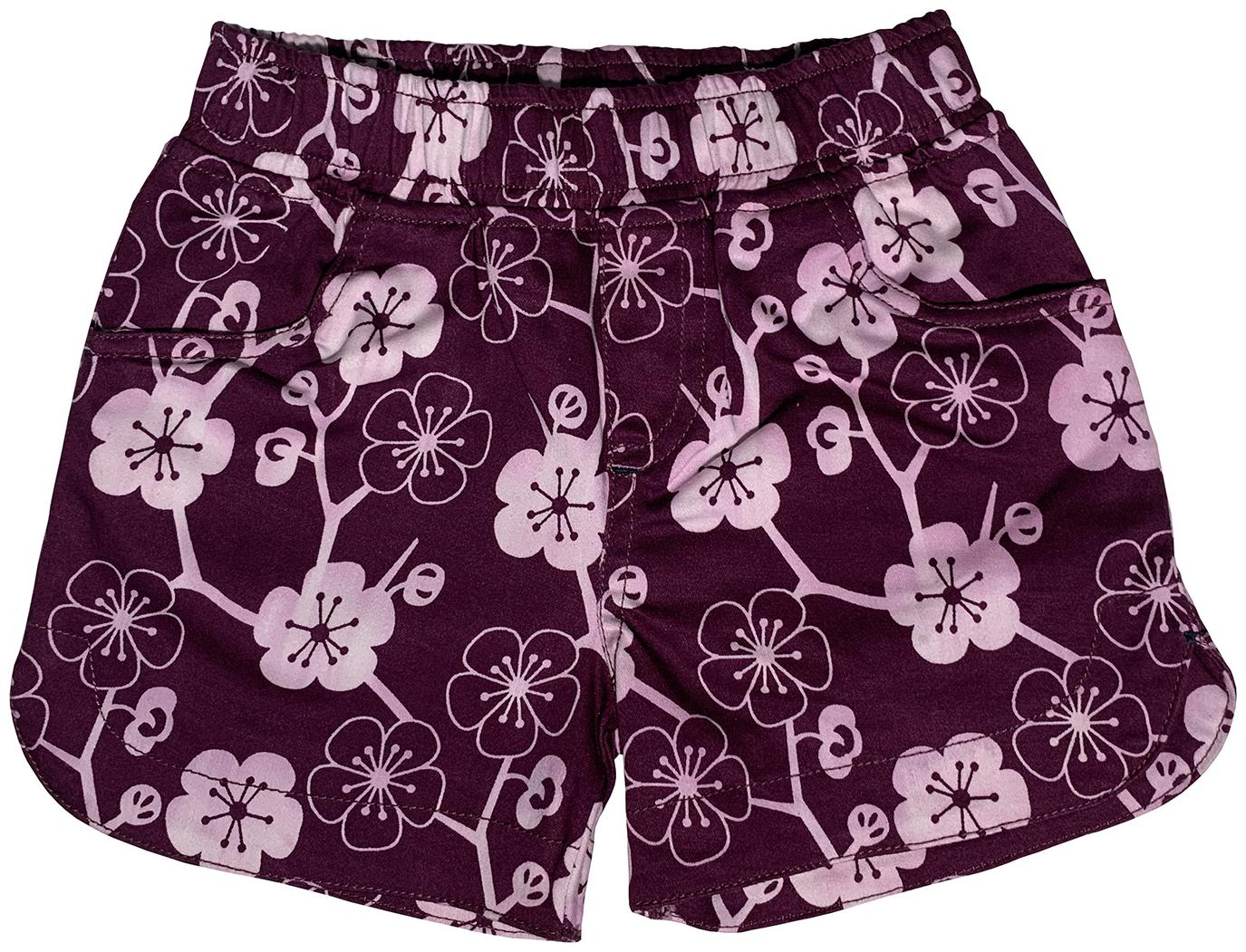 

KiddoPanti Girl Cotton Floral Hot pants - Maroon