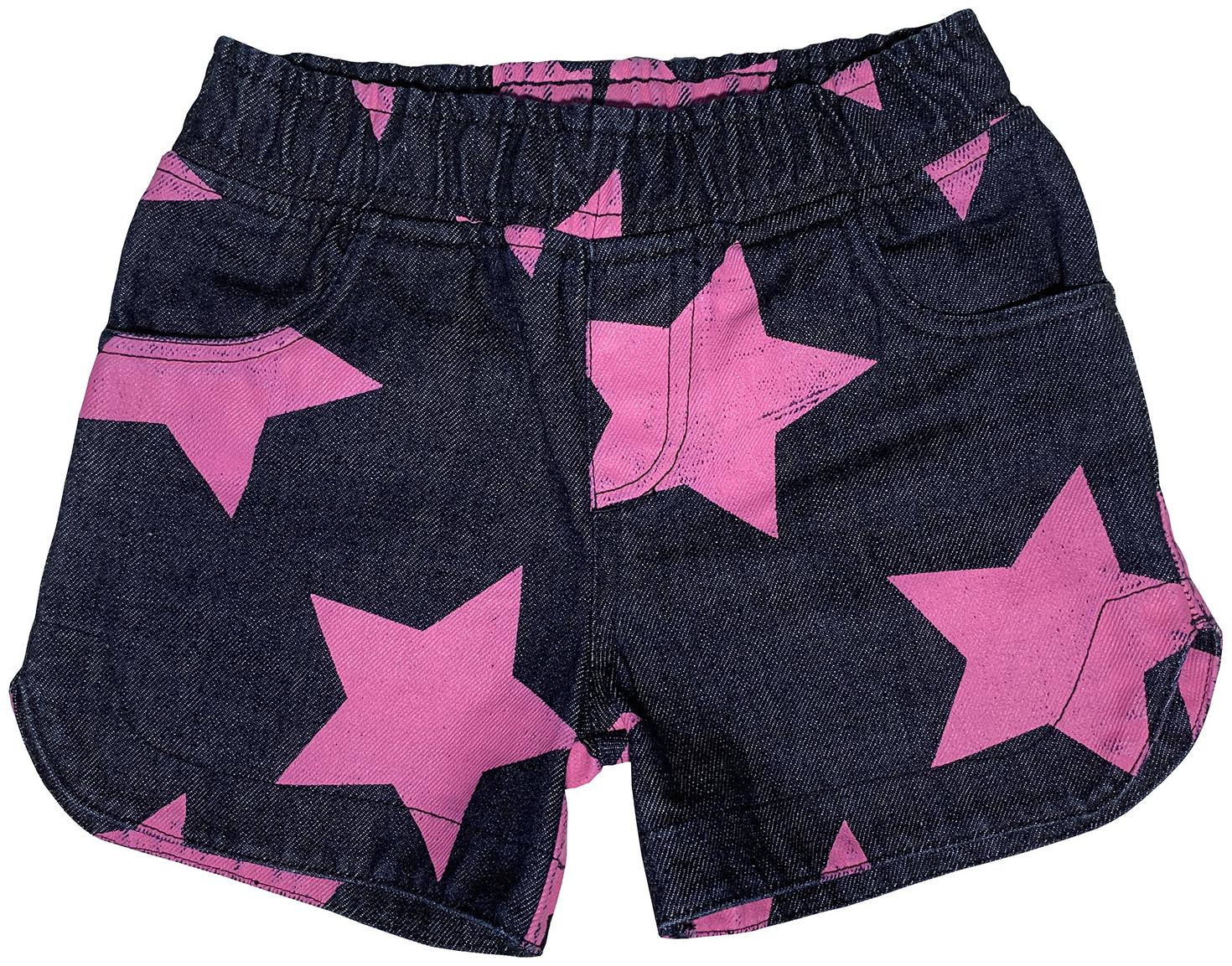 

KiddoPanti Girl Denim Printed Hot pants - Blue