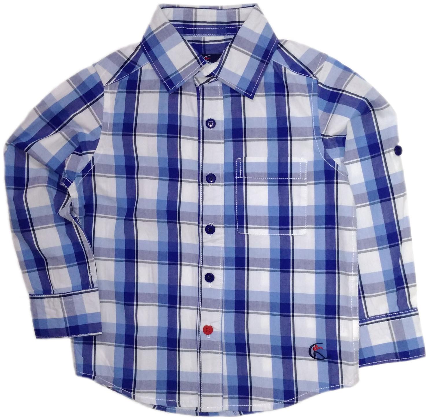 

KiddoPanti Boy Cotton Checked Shirt Blue
