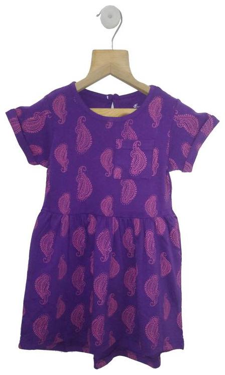 

KiddoPanti Purple Cotton Short Sleeves Knee Length ( Pack of 1 )