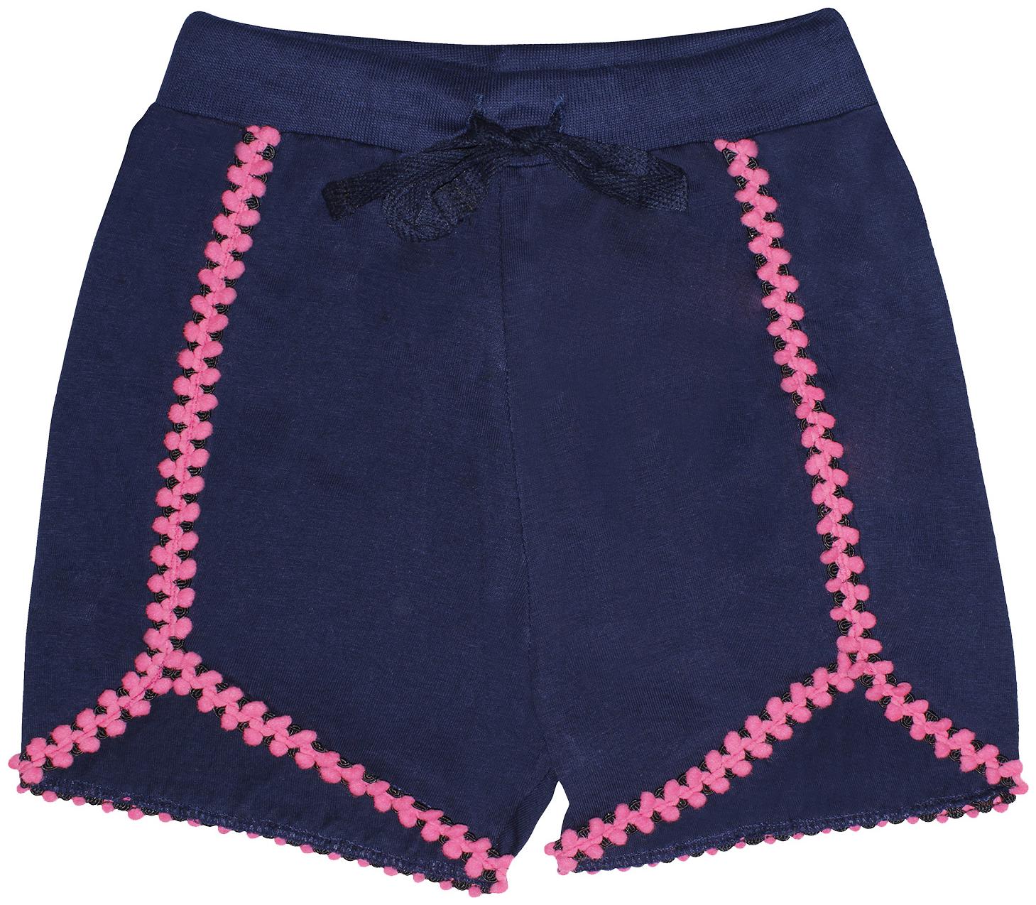 

KiddoPanti Girl Cotton Solid Regular shorts - Blue