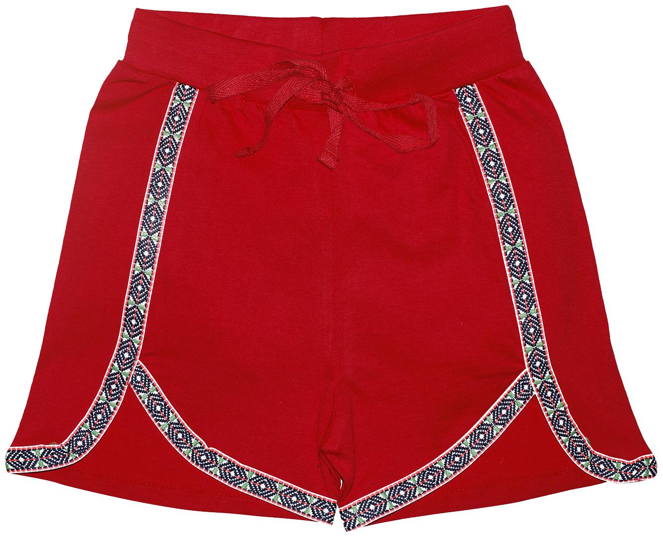 

KiddoPanti Girl Cotton Solid Regular shorts - Red
