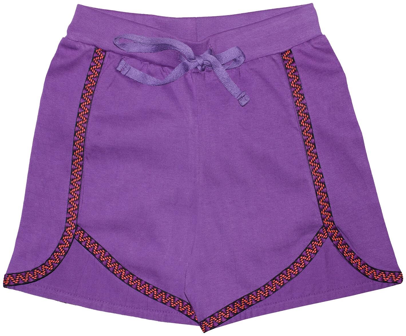 

KiddoPanti Girl Cotton Solid Regular shorts - Purple