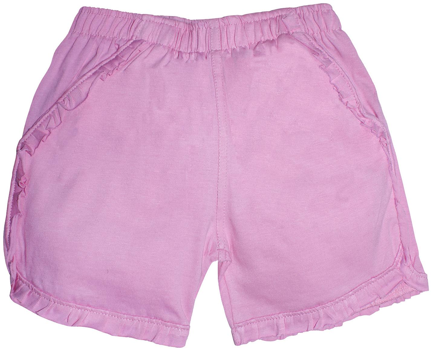 

KiddoPanti Girl Cotton Solid Regular shorts - Pink