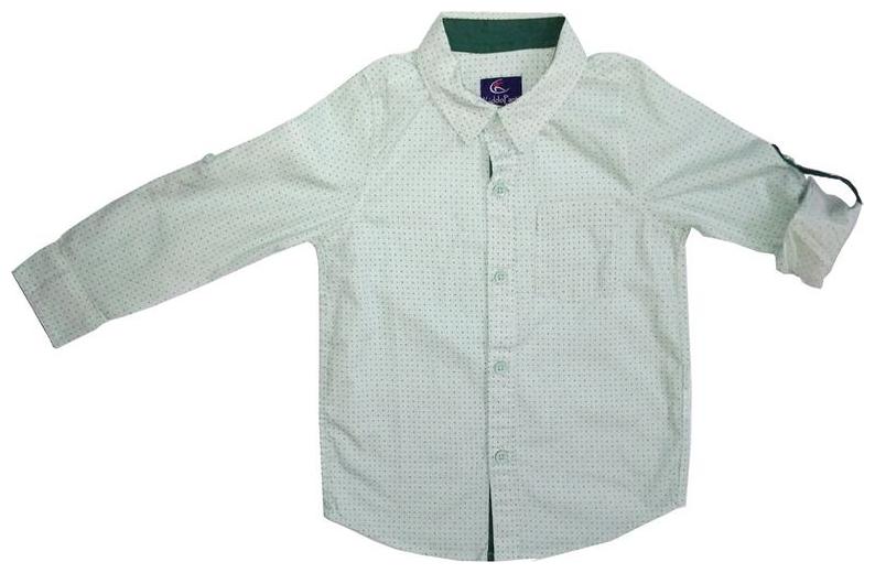 

KiddoPanti Boy Cotton Printed Shirt Green