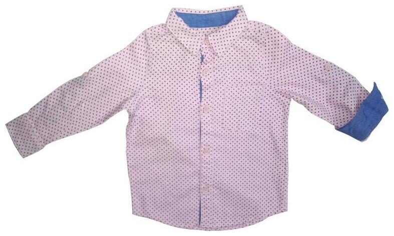 

KiddoPanti Boy Cotton Printed Shirt Pink
