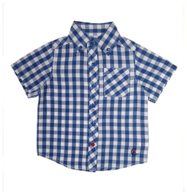 

KiddoPanti Boy Cotton Checked Shirt Blue