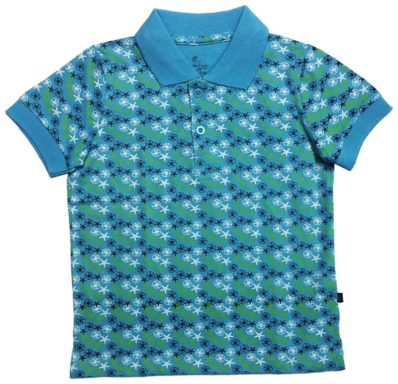 

KiddoPanti Boy Cotton Printed T-shirt - Blue